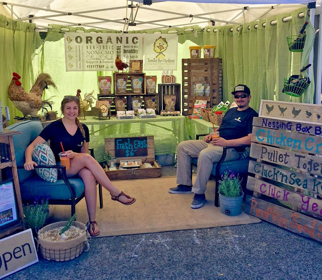 At Petaluma Art & Garden Festival - Treats for Chickens