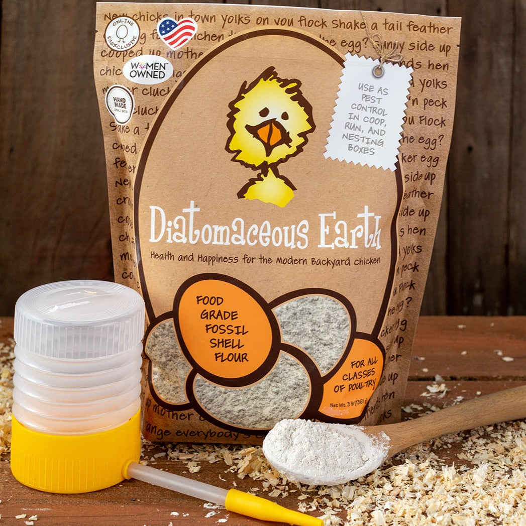 Diatomaceous Earth Food Grade USA Dusting + Pest Poultry Care TFC Treats for Chickens™